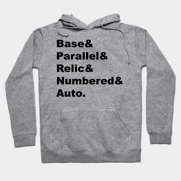 Base & Parallel - Black Lettering Hoodie by BlackBoxHobby